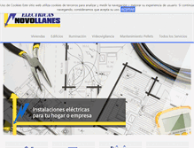 Tablet Screenshot of electricidadnovollanes.com